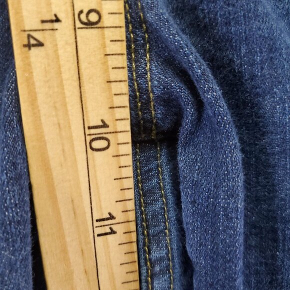 Lands End Jeans Women’s Size 18 Petite Blue Straight Leg Fit 2 Stretch Denim - Picture 7 of 13